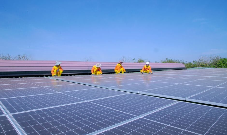 solar panel installation